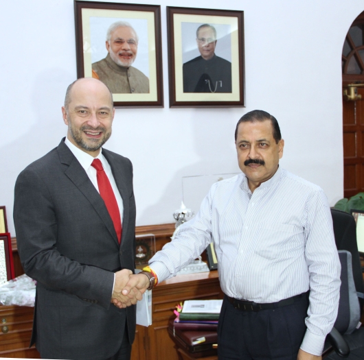 French Ambassador meets Indian Minister for Science and Technology